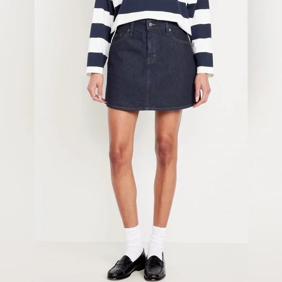 High-Waisted OG A-Line Mini Skirt - Picture 3 of 8